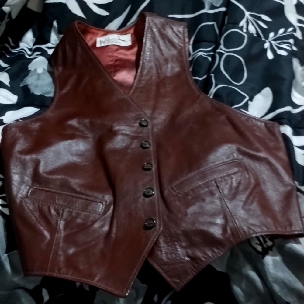 Brown Leather vest
